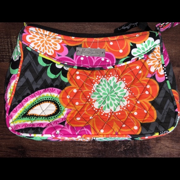 Vera Bradley Little Crossbody Bag - Ziggy Zinnia - Picture 1 of 8